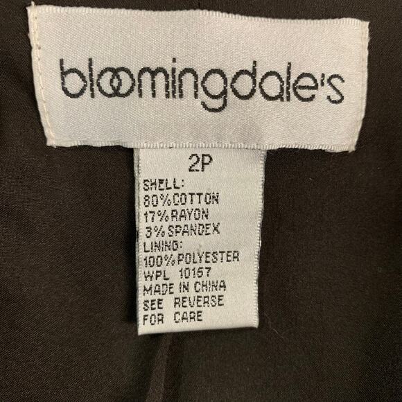 Vintage Petite Size 2P Blazer Jacket Brown Velvet Two Button Fall Holiday Retro - Picture 7 of 7